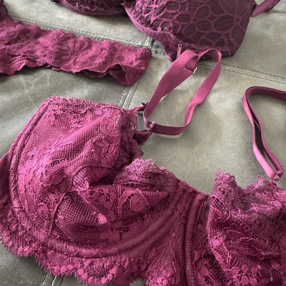 Victoria's Secret Purple Lace Bundle - Picture 2 of 13